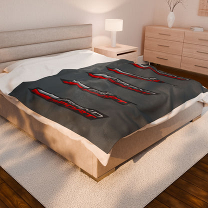 Corvette Grand Sport Blanket, Grand Sport Corvette Gifts, Soft Blankets, Corvette Logo, Velveteen Blanket, Car Guy Gifts, Car Girl Gifts