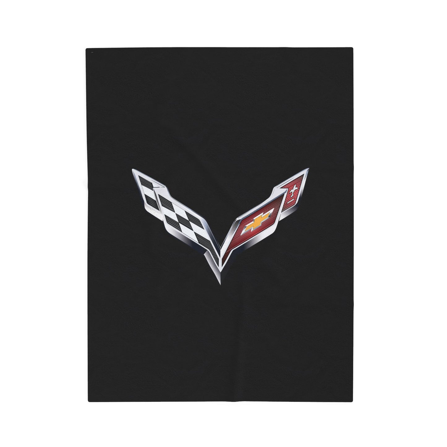 Corvette Blanket, C7 Corvette Gifts, Car Enthusist , Soft Blanket, Corvette Logo, Velveteen Blanket, Car Guy Gifts, Corvette Accessory