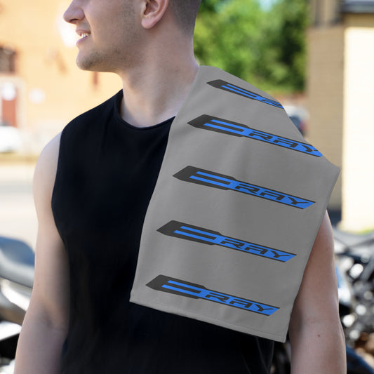 Corvette E-RAY Shop Towel, Towel for Fans, Rally Towel, Corvette Merch, Gifts for Corvette Owners, Hand Towel, Shop Rag