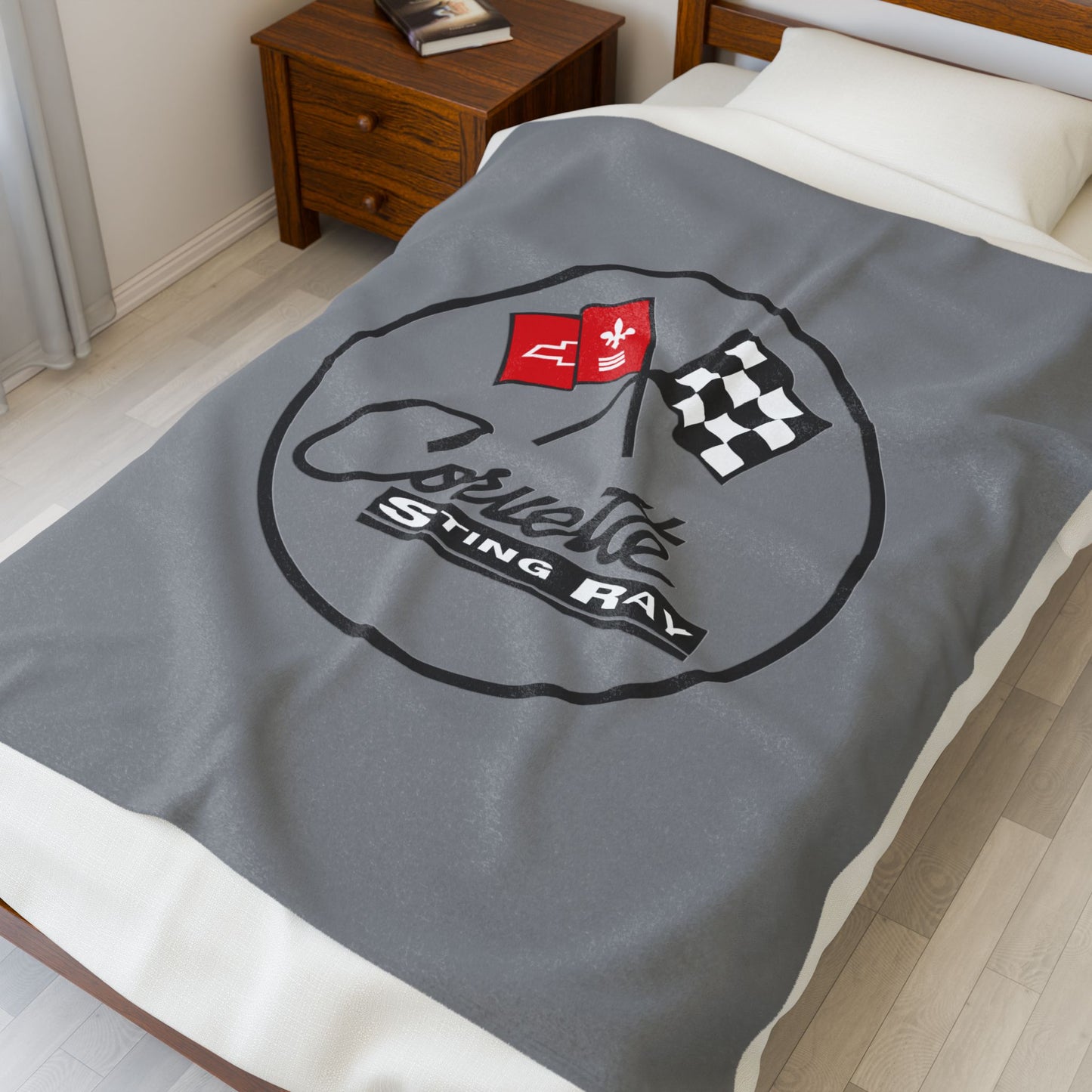 Corvette C2 Blanket, C2 Logo, Soft Blankets, Corvette Logo, Velveteen Blanket, Car Guy Gifts, Car Girl Gifts