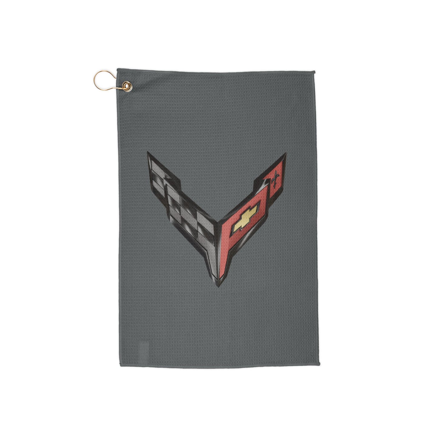 Corvette C8 Golf Towels, Golf Accessories, Sporty Towels for Golf Outings, Gift for Golf Lovers, C8 Logo, C8 Emblem, Club Towel