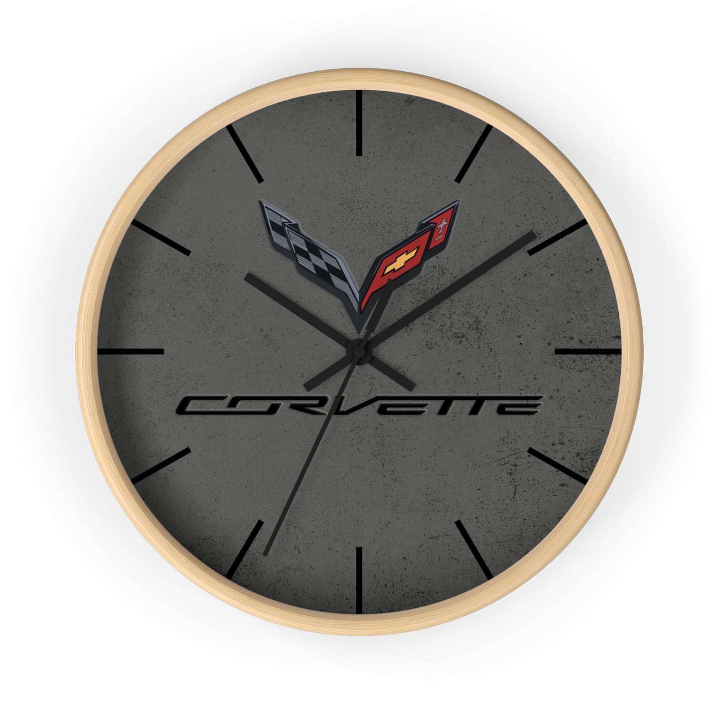 Corvette C7 Wall Clock, Racing Home Decor, Gift for Him, Man Cave Clock , Corvette Merchandise, Mancave Gift, Clocks