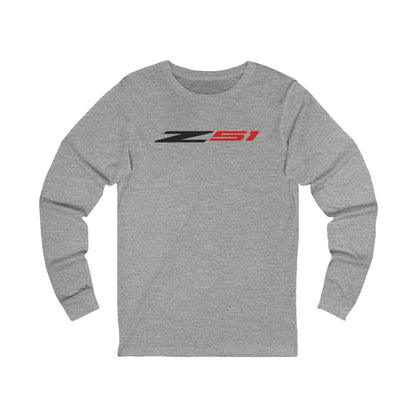 Unisex Corvette Z51 Long Sleeve Tee, Graphic T-Shirt, Gift for Him, Gift for Her, Bella+Canvas, Soft Shirt