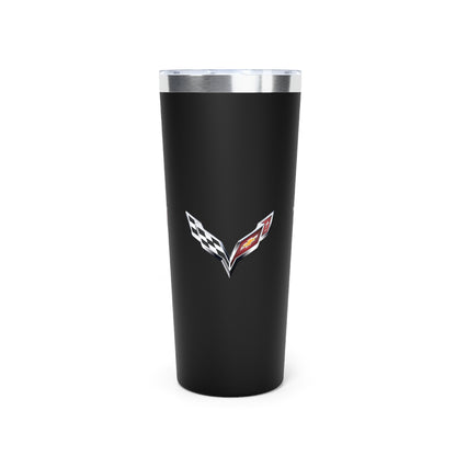 Corvette C7 Tumbler, Stainless Steel Tumbler, 22oz., Insulated, Corvette Accessories, Dishwasher Safe, Gifts for Car Guys and Girls