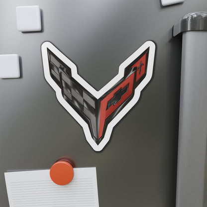 Corvette C8 Die-Cut Magnet, Car Enthusiast Gift, Refrigerator Magnet, Auto Fan Memorabilia, Fridge Magnet, Gift for Him, Gift for Her