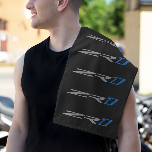 Corvette ZR1 Shop Towel, Towel for Fans, Rally Towel, Corvette Merch, Gifts for Corvette Owners, Hand Towel, Shop Rag
