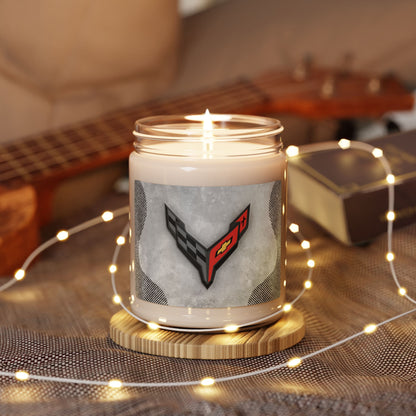 Corvette C8 Logo Scented Soy Candle, 10 Options for Scent, Home Décor, Gifts for Him, Man Cave Candles, Gifts for Car Girls, Corvette Swag