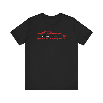 Corvette C3 Stingray Custom T-Shirt, Bella+Canvas T-Shirt, Unisex, Corvette Apparel, Graphic Tee, Soft T-Shirt, Stingray Logo