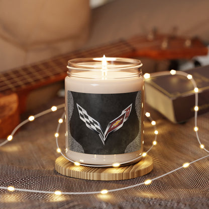 Corvette C7 Logo Scented Soy Candle, 10 Options for Scent, Home Décor, Gifts for Him, Man Cave Candles, Gifts for Car Girls, Corvette Swag