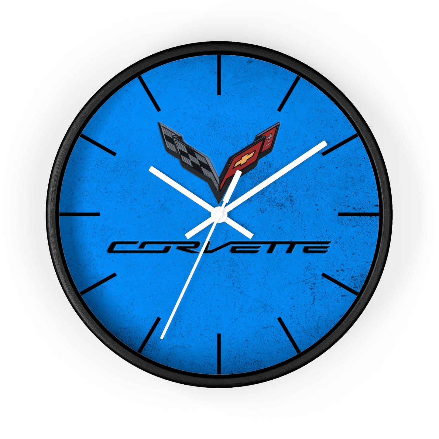 Corvette C7 Wall Clock, Racing Home Decor, Gift for Him, Man Cave Clock, Corvette Merchandise, Mancave Gift, Clocks