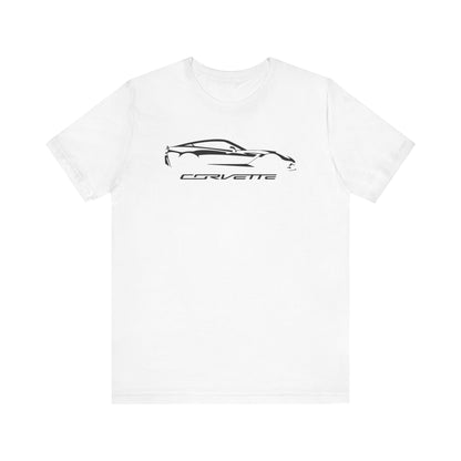 Corvette C7 Silhouette T-Shirt, Bella and Canvas T-Shirt, Corvette Apparel, Graphic Tee, Soft T-Shirt, Unisex T-Shirt, Raceday Gear