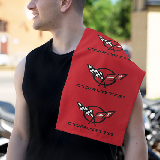 Corvette C5 Shop Towel, Towel for Fans, Rally Towel, Corvette Merch, Gifts for Corvette Owners, Hand Towel, Shop Rag