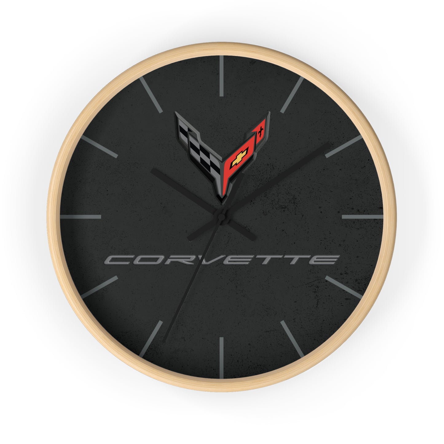 Corvette C8 Wall Clock, Racing Home Decor, Gift for Him, Man Cave Clock, Corvette Merchandise, Mancave Gift, Clocks