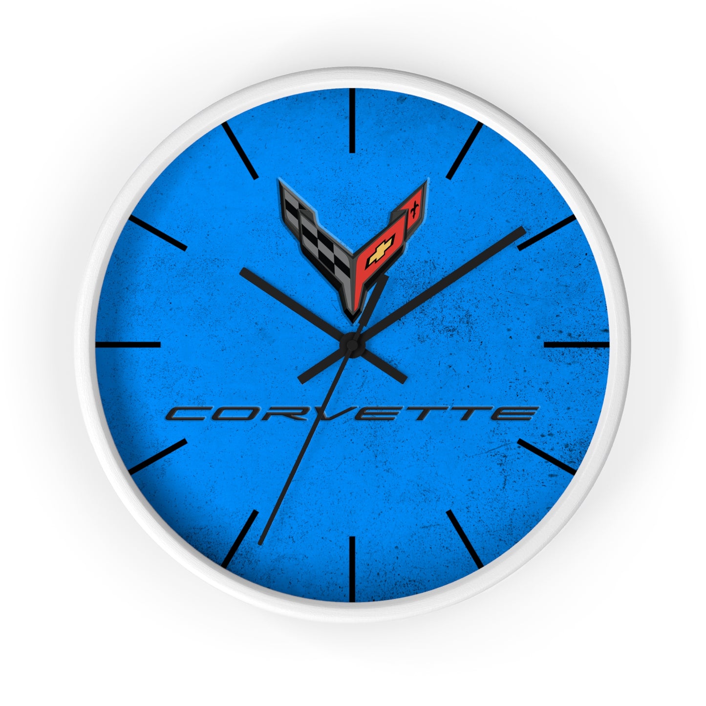 Corvette C8 Wall Clock, Racing Home Decor, Gift for Him, Man Cave Clock, Corvette Merchandise, Mancave Gift, Clocks