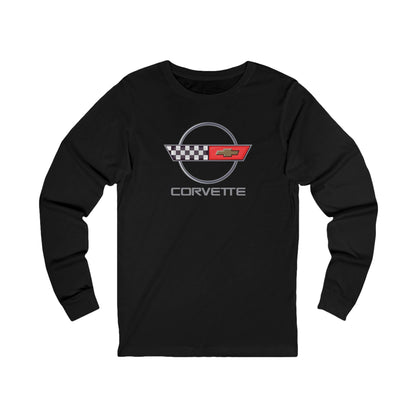 Unisex Corvette C4 Long Sleeve Tee, Graphic T-Shirt, Gift for Him, Gift for Her, Bella+Canvas, Soft Shirt