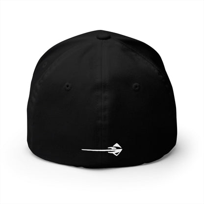 Corvette Stingray Logo Baseball Cap, Flexfit Hat, Stretchy Band, Black Hat, Corvette Gear, Embroidery