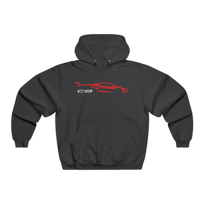 Corvette C8 Hoodie, Corvette Sweatshirt, Gifts for Car Guys, Gifts for Car Girls, JERZEES® NuBlend®, Pullover, Unisex, Hoody