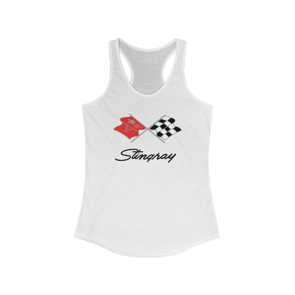Corvette C3 Women's Racerback Tank Top, Gifts for Car Girls, Summer Top, Fitness Tank, Raceday Gear, Corvette Shirt