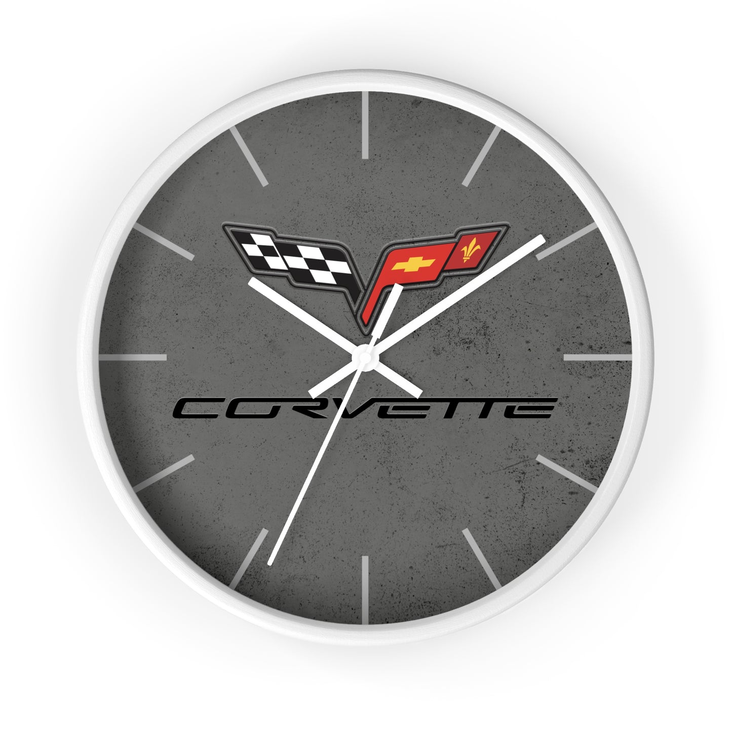 Corvette C6 Wall Clock, Racing Home Decor, Gift for Him, Man Cave Clock, Corvette Merchandise, Mancave Gift, Clocks