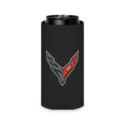 Corvette C8 Can Coozie, Regular and Slim, Beer and Soda Coozie, Race Day Beverage Holder, Car Enthusiast Gift, Party Favor, Tailgate