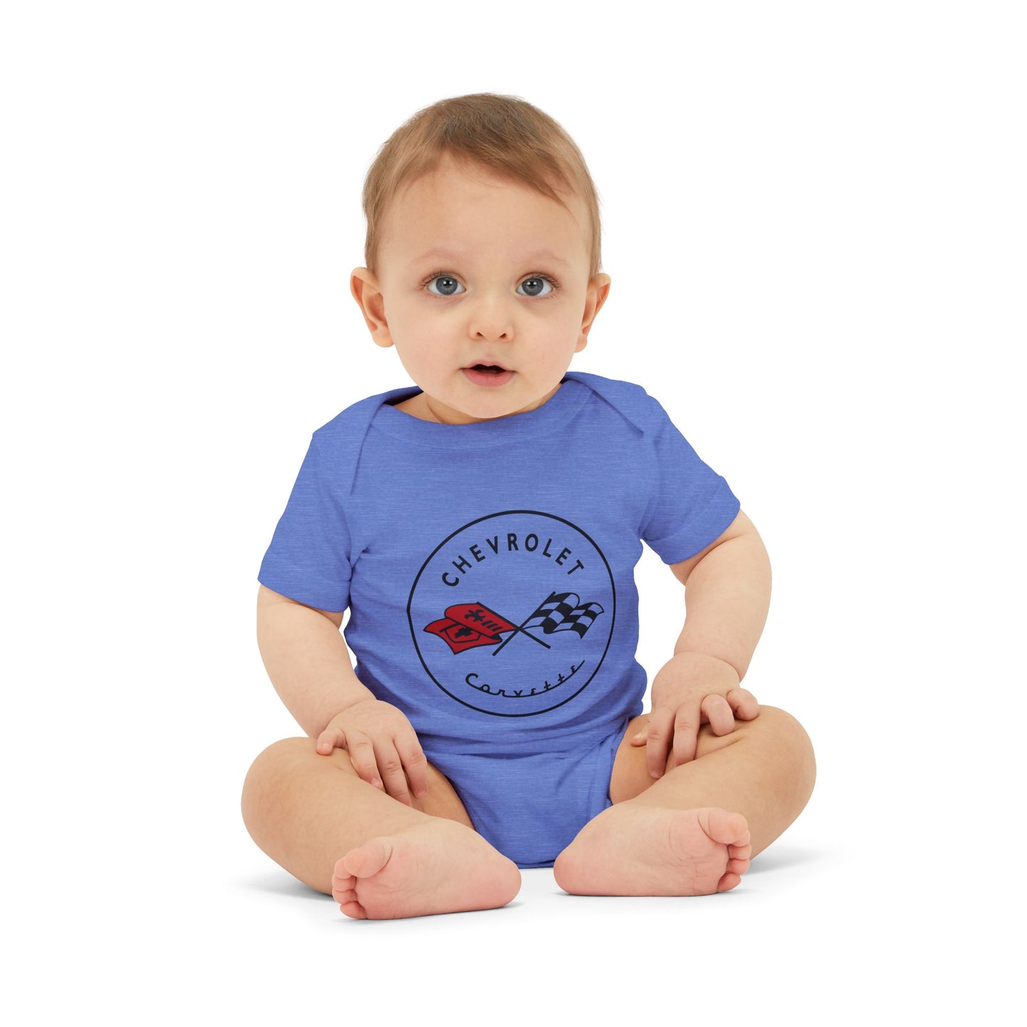 Corvette C1 Baby Onesie, Baby Clothing, Baby Shower Gift, Bella and Canvas Brand, Soft Fabric, Infant Clothes