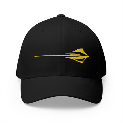 Corvette C8 Stingray Logo Baseball Cap, Flexfit Hat, Unisex, Stretchy Band, Corvette Gear, Embroidery