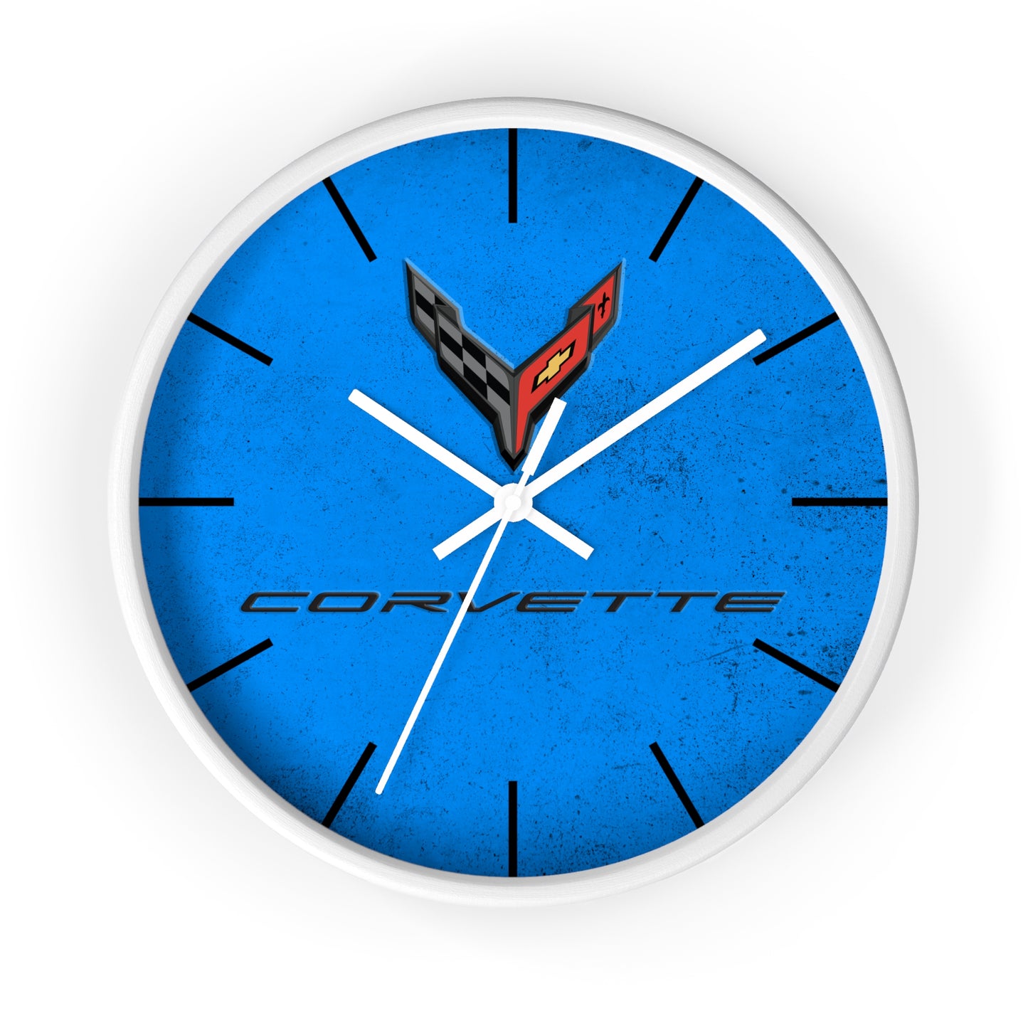 Corvette C8 Wall Clock, Racing Home Decor, Gift for Him, Man Cave Clock, Corvette Merchandise, Mancave Gift, Clocks