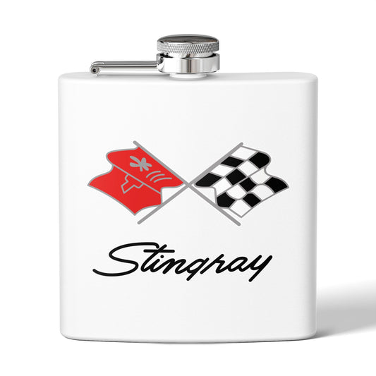Corvette Flask, C3 Corvette Gifts, Car Enthusiast Hip Flask, 6oz Stainless Steel, Corvette Accessories, Pocket Flask, Gift for Car Guys