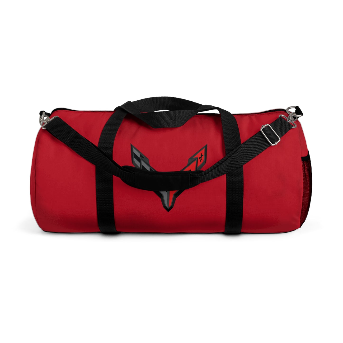 Red Corvette Duffel Bag, C8 Logo, Gym Bag, Travel Bag, Gifts for Car Guys, Gifts for Car Girls, Corvette Merch, Overnight Duffel