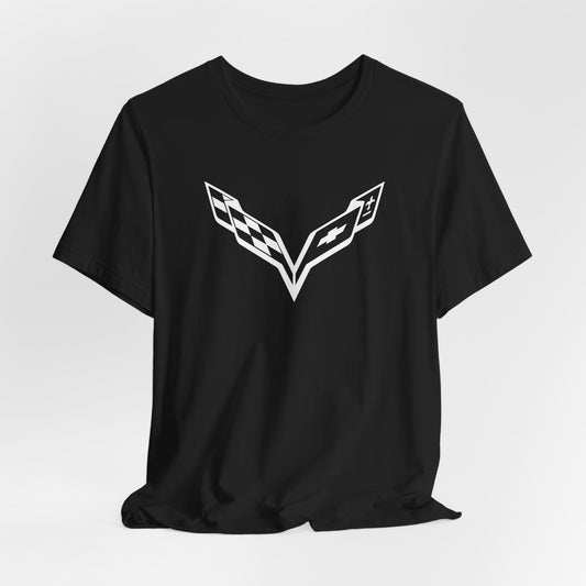 Devin  - Special Order - Black T-Shirt, White C7 Logo
