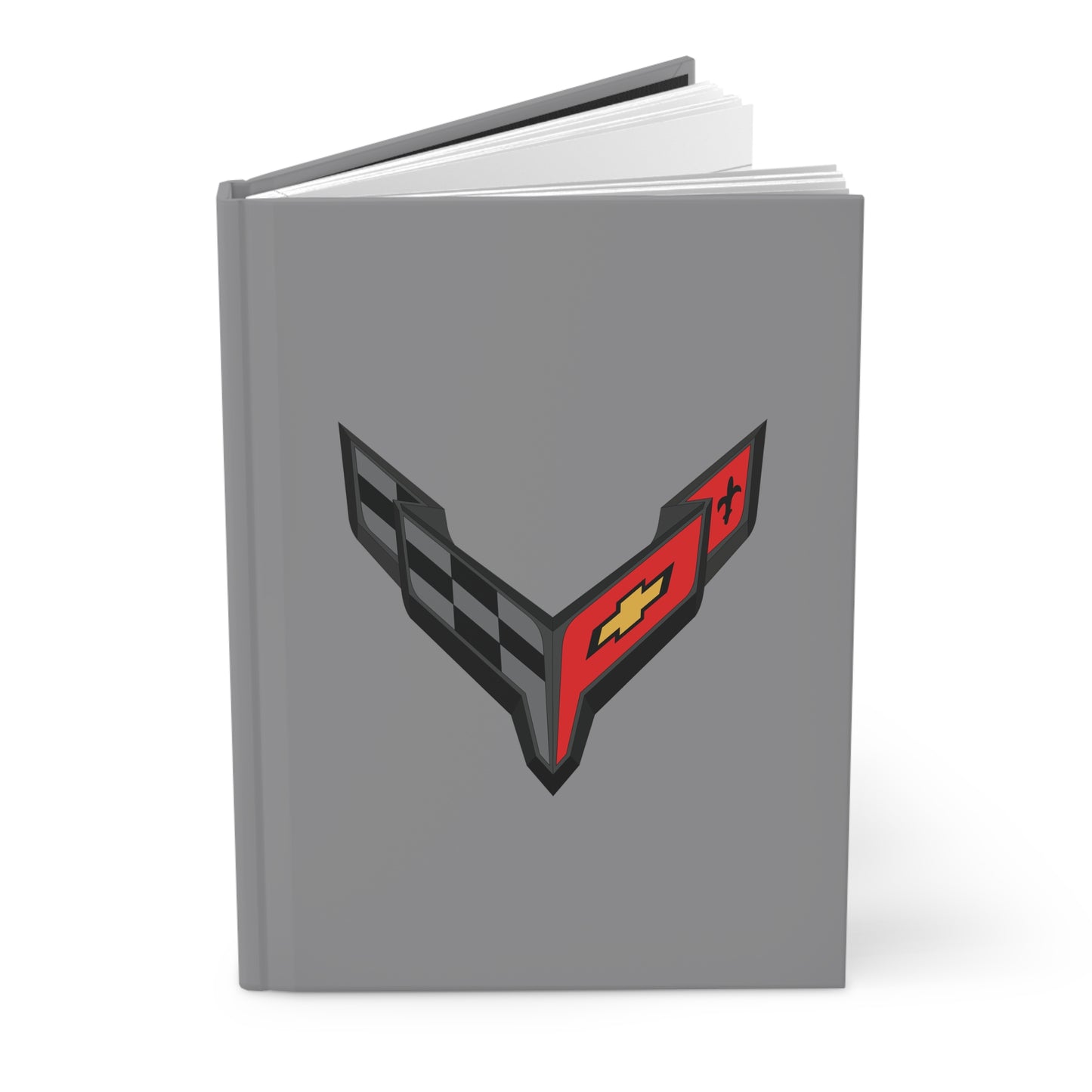 Corvette C8 Hardcover Journal, Writing Notebook, Lined Pages, Daily Journal, Motivational Diary, Notepad, C8 Logo