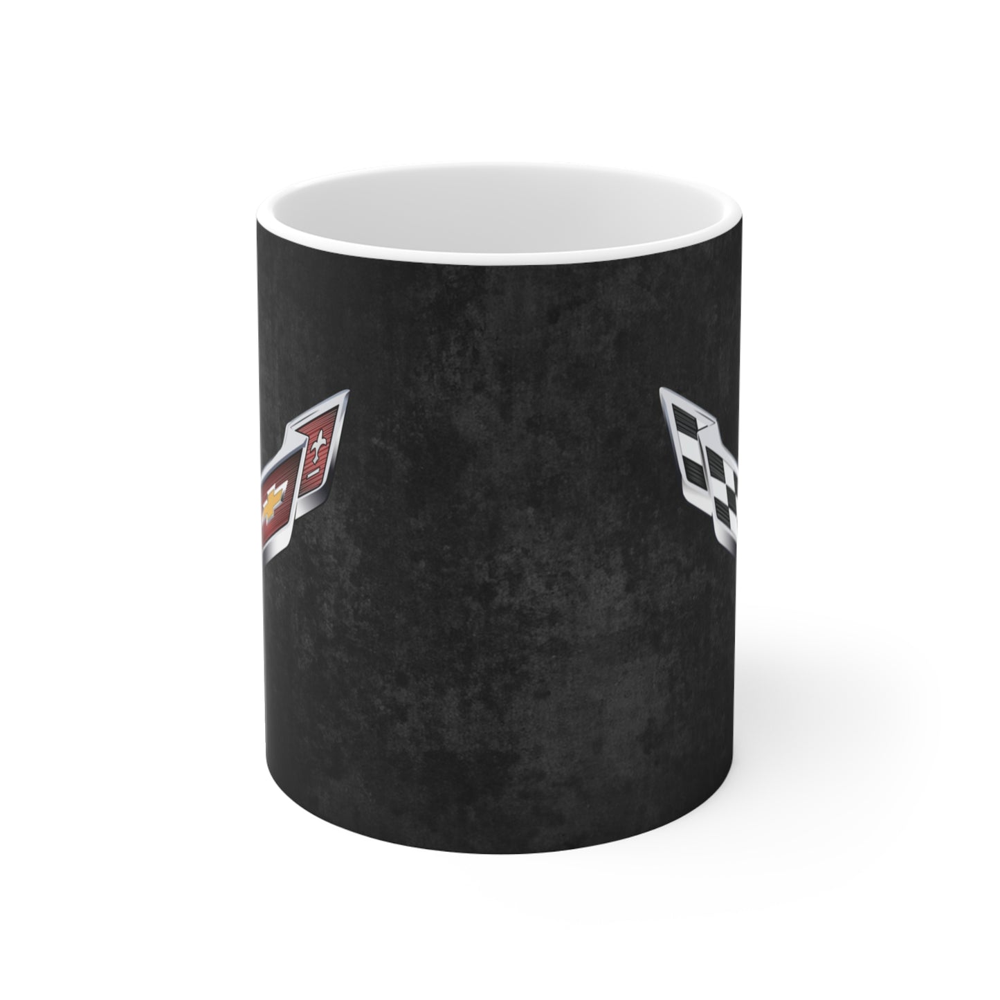 Corvette Coffee Mug - Corvette Ceramic Mug - 11oz. Coffee Mug - Chevy Corvette Mug - Microwave-Safe - Gift for Car Enthusiasts - C7 Logo