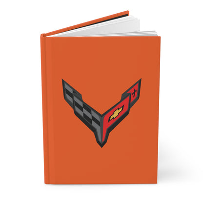 Corvette C8 Hardcover Journal, Writing Notebook, Lined Pages, Daily Journal, Motivational Diary, Notepad, C8 Logo