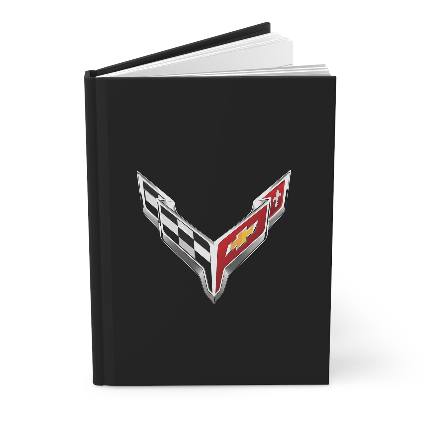 Corvette C8 Hardcover Journal, Writing Notebook, Lined Pages, Daily Journal, Motivational Diary, Notepad, C8 Logo