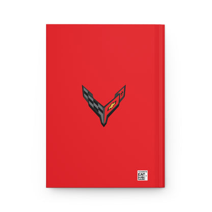 Corvette C8 Hardcover Journal, Writing Notebook, Lined Pages, Daily Journal, Motivational Diary, Notepad, C8 Logo