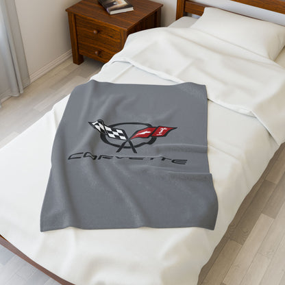 Corvette C5 Blanket, C5 Logo, Soft Blankets, Corvette Logo, Velveteen Blanket, Car Guy Gifts, Car Girl Gifts