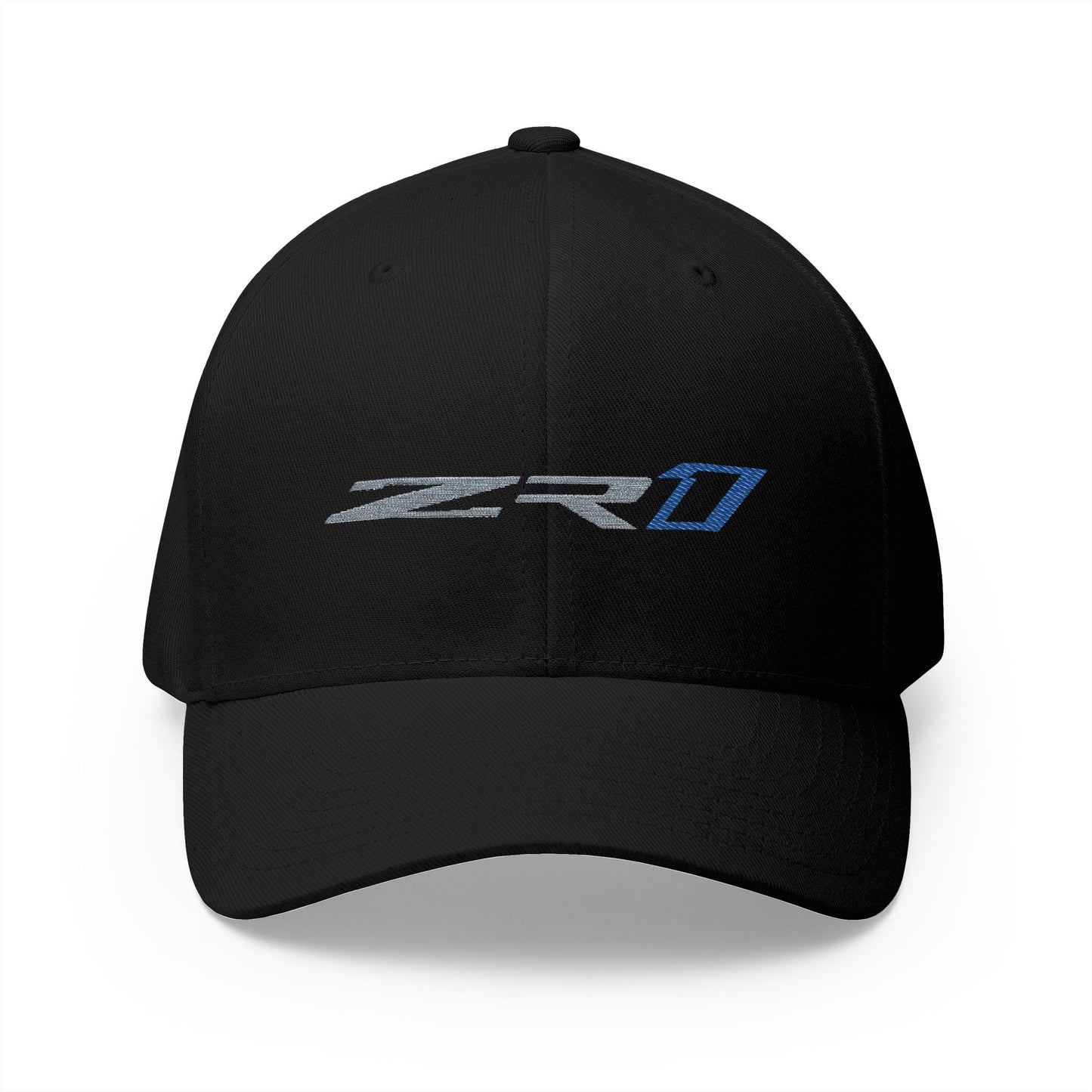 Corvette ZR1 Baseball Cap, Flexfit Hat, Stretchy Band, Black Hat, Corvette Gear, Embroidery
