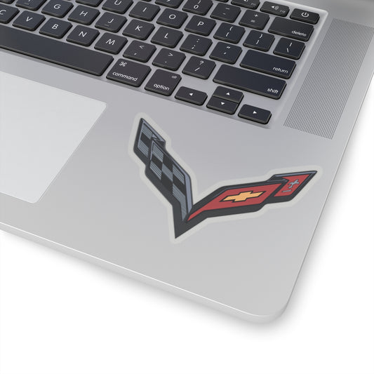 Corvette C7 Kiss-Cut Stickers, Corvette Decals, Gift for Her, Gift for Him, Custom Vehicle Decor, Strong Adhesive, White or Transparent