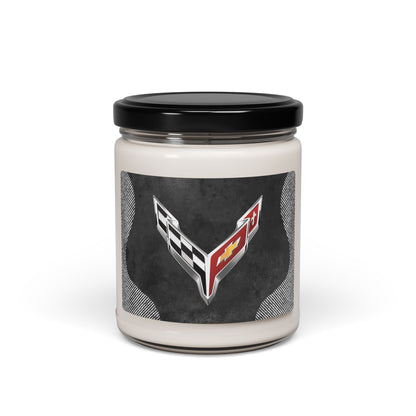 Corvette C8 Logo Scented Soy Candle, 10 Options for Scent, Home Décor, Gifts for Him, Man Cave Candles, Gifts for Car Girls, Corvette Swag