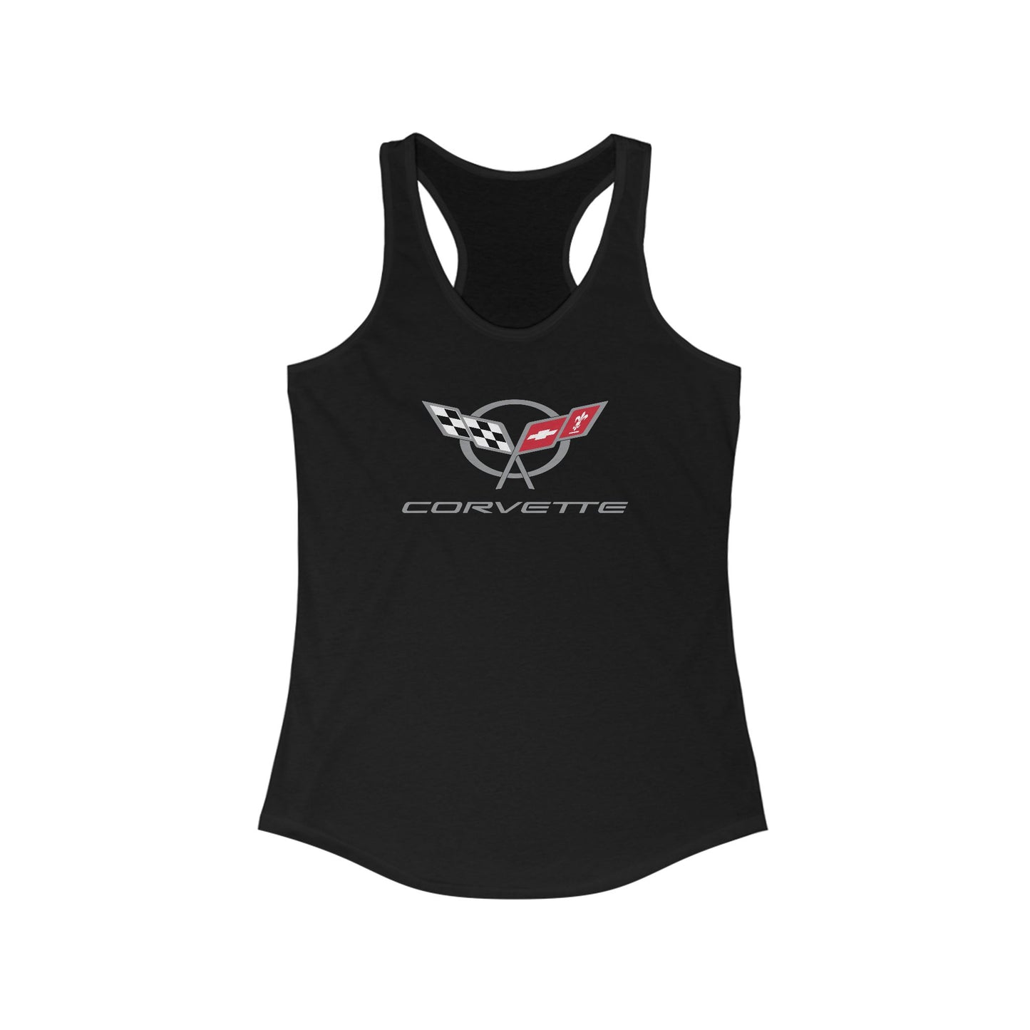 Corvette C5 Women's Racerback Tank Top, Gifts for Car Girls, Summer Top, Fitness Tank, Raceday Gear, Black Corvette Shirt