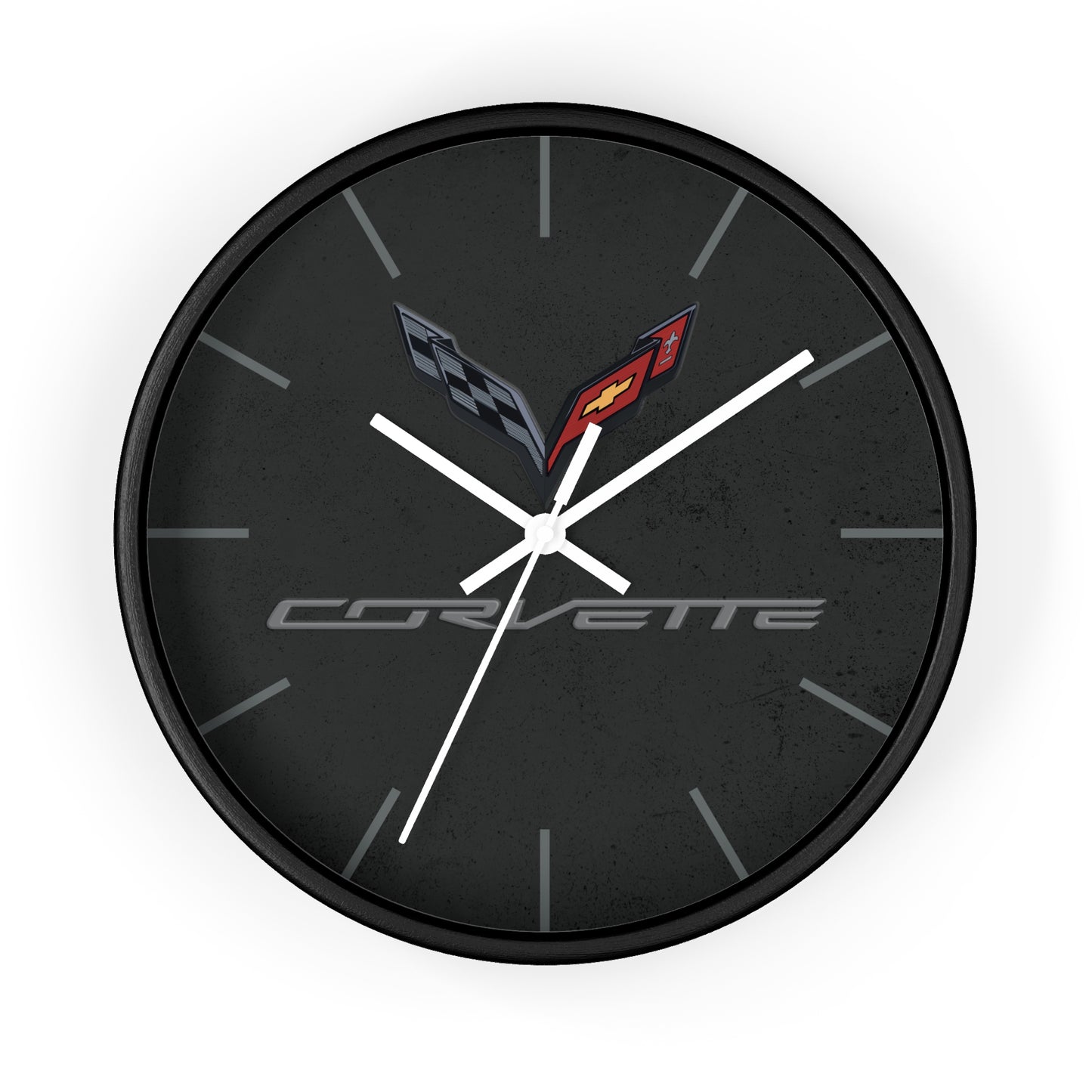 Corvette C7 Wall Clock, Racing Home Decor, Gift for Him, Man Cave Clock, Corvette Merchandise, Mancave Gift, Clocks