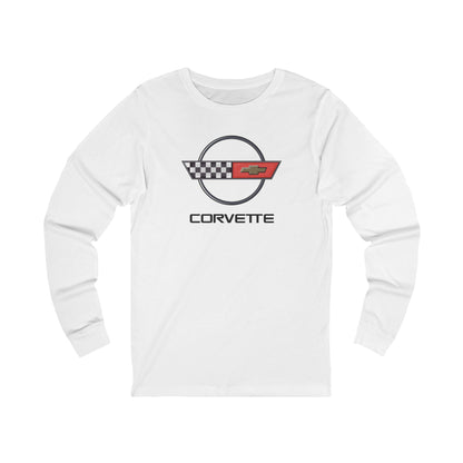Unisex Corvette C4 Long Sleeve Tee, Graphic T-Shirt, Gift for Him, Gift for Her, Bella+Canvas, Soft Shirt