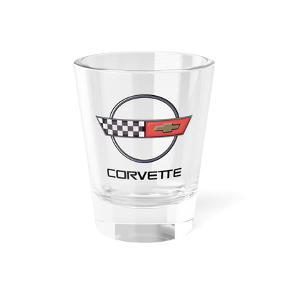 Corvette C4 Shot Glass, Perfect for Celebrations, Racing Fans, Gift for Him, Barware, Automotive Collectible