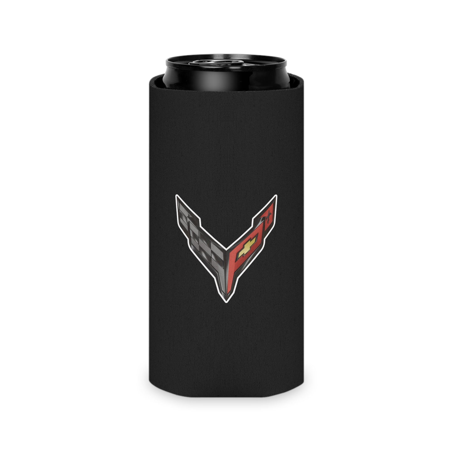 Corvette C8 Can Coozie, Regular and Slim, Beer and Soda Coozie, Race Day Beverage Holder, Car Enthusiast Gift, Party Favor, Tailgate