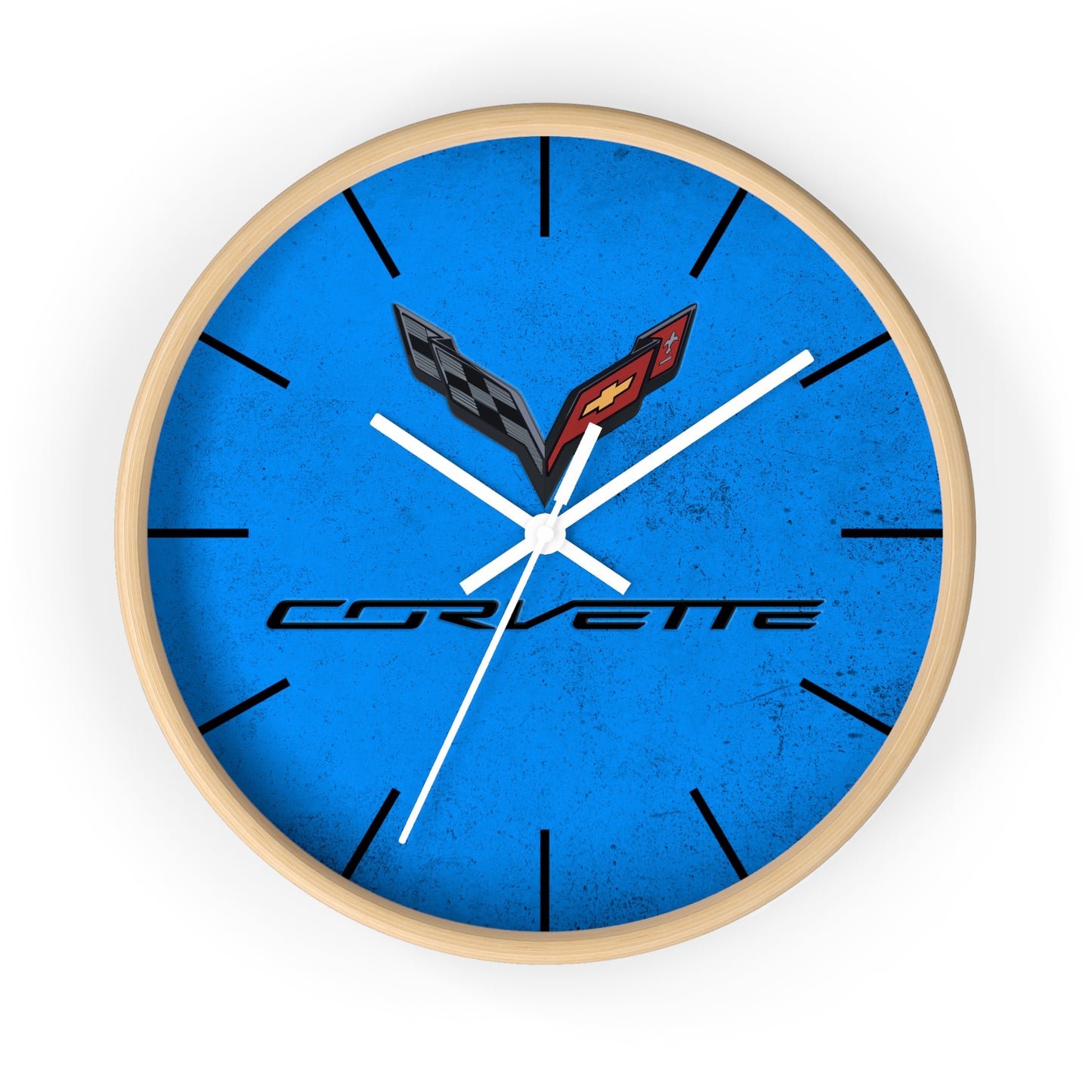 Corvette C7 Wall Clock, Racing Home Decor, Gift for Him, Man Cave Clock, Corvette Merchandise, Mancave Gift, Clocks