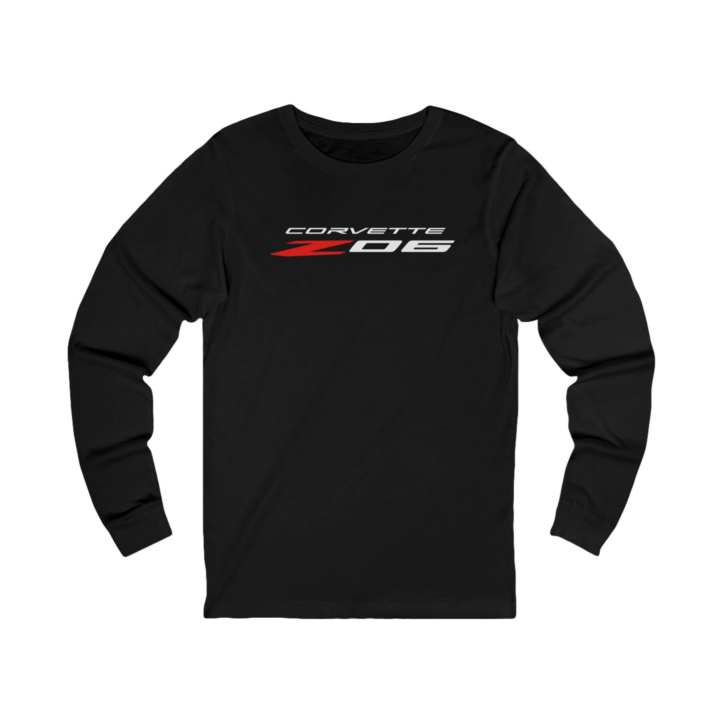 Unisex Corvette Z06 Long Sleeve Tee, Custom Silhouette, Graphic T-Shirt, Gift for Him, Gift for Her, Bella+Canvas, Soft Shirt