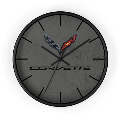 Corvette C7 Wall Clock, Racing Home Decor, Gift for Him, Man Cave Clock , Corvette Merchandise, Mancave Gift, Clocks