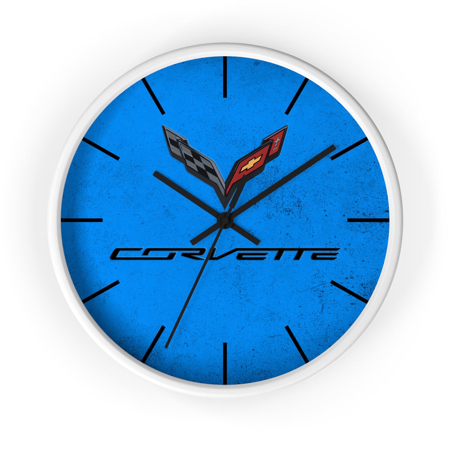 Corvette C7 Wall Clock, Racing Home Decor, Gift for Him, Man Cave Clock, Corvette Merchandise, Mancave Gift, Clocks