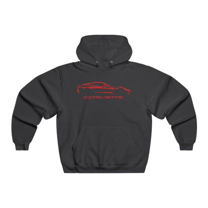 Corvette C7 Hoodie, Corvette Sweatshirt, Gifts for Car Guys, Gifts for Car Girls, JERZEES® NuBlend®, Pullover, Unisex, Hoody