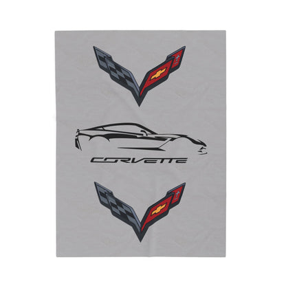 C7 Blanket, C7 Logo, Soft Blankets, Corvette Logo, Velveteen Blanket, Car Guy Gifts, Car Girl Gifts